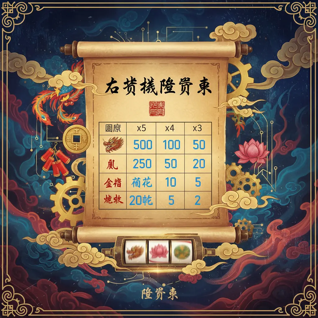 老虎機賠率表 - 賠率表