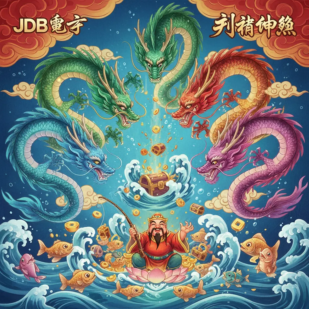 JDB電子-財神捕魚 - 五龍捕魚